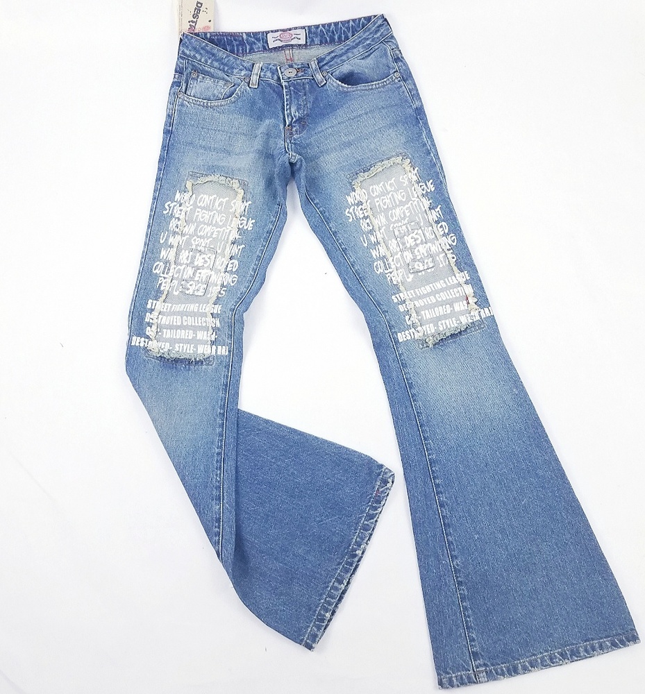 Rough Rider Jean RRJ Jeans Women's W26 Destroyed D